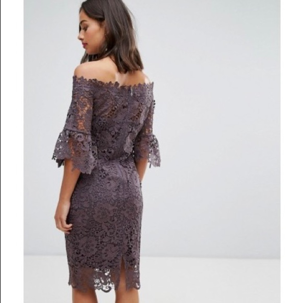 Paper Doll Off-Shoulder Lace Dress